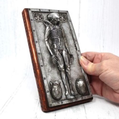 Giger Alien cold cast bronze resin wall plaque